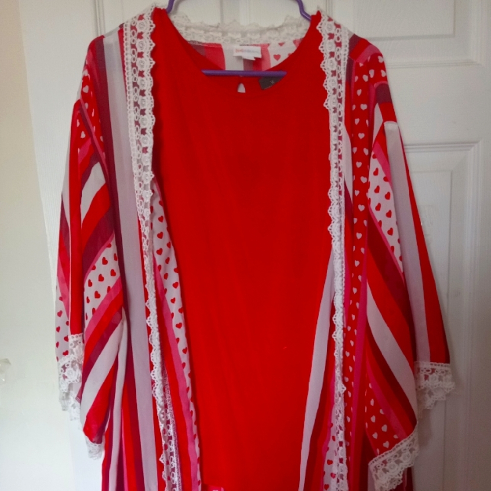Silk top with with cover up!